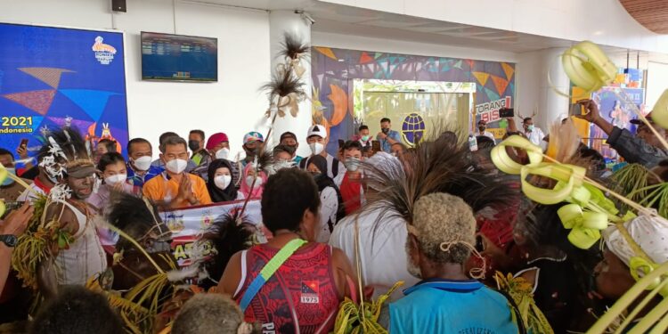 Gegap Gempita Penyambutan Atlet Papua Cabor Wushu Taolu