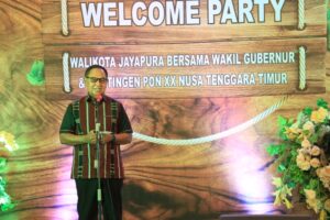 Wagub JNS Hadiri “Welcome Party” Bersama Atlet PON NTT dan Keluarga Flobamora Papua