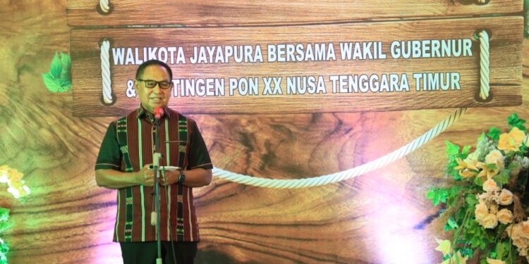 Wagub JNS Hadiri “Welcome Party” Bersama Atlet PON NTT dan Keluarga Flobamora Papua