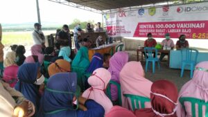 Pemkab – NU Mabar Gelar Vaksinasi Tahap I di Desa Siru