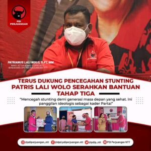 Anggota DPRD NTT Patris Lali Wolo Serahkan Bantuan Bagi 9 Desa di Boawae