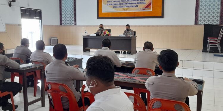 Pegang Senpi Organik Polri, 90 Personil Polres Ende Ikut Tes Psikologi