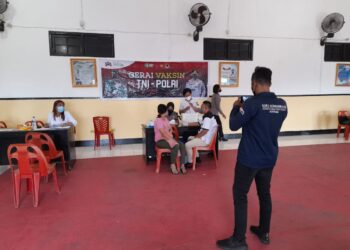 Polres Ende Buka Gerai Vaksin Merdeka Untuk Anggota Club Motor