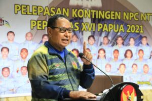 Wagub Nae Soi Lepas Kontingen NPC NTT ke Peparnas XVI Papua