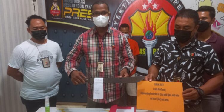 Seorang Anggota Brimob Batalyon D Merauke diparangi, Pelaku Diciduk