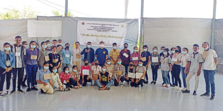 KMK Santo Thomas More Fakultas Ekbis Undana Kupang Terima Anggota Baru