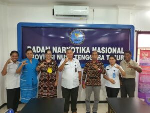 Komisioner KI Audensi Dengan Badan Narkotika Nasional Provinsi NTT
