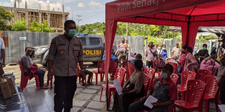 Polres Ende Kembali Gelar Gerai Vaksinasi Merdeka Polri Presisi
