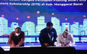 Pemkab Mabar – Balitbang SDM Kominfo Teken MoU Kerjasama Program DTS