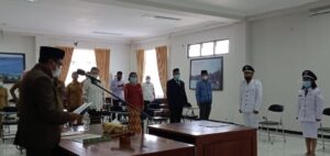 Lantik Kepala Desa, Wabup Jaghur : Layani Masyarakat Manggarai Timur Setulus Hati