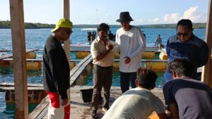 Gubernur dan Wagub NTT Tinjau Budidaya Lobster di Mulut Seribu