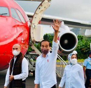 Presiden Jokowi Tiba di Kota Pancasila Ende