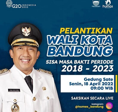 Yana Mulyana Resmi Jabat Walikota Bandung