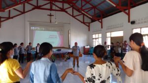 Jefrin Haryanto, Bicara Mindfull Parenting, di St. Angela Labuan Bajo