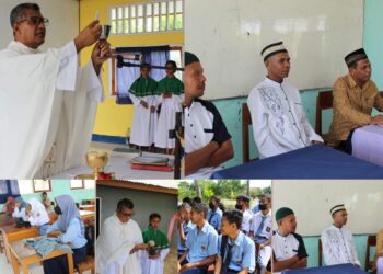 Ekaristi Kudus-Tausiyah Warnai TA Baru SMAN 2 Nubatukan Lembata