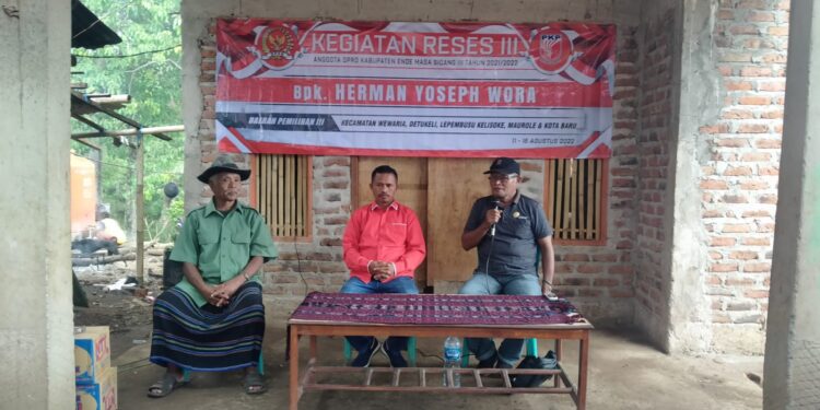Anggota DPRD Ende Herman Yoseph Wora Serap Aspirasi Masyarakat