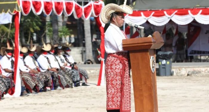 Mendagri Pimpin Apel HUT  RI Ke-77 di Pulau Rote