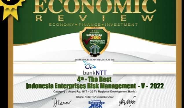 Bank NTT Raih Penghargaan Lagi