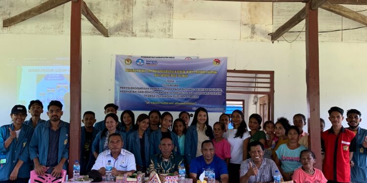 Mahasiswa KKN UNWIRA Terlibat Siapkan Desa Baru di Tapal Batas Tiles