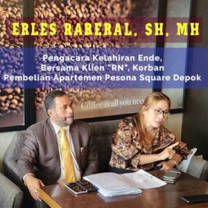 Pengacara Erles Rareral Tangani Kasus Apartemen Depok-Jawa Barat