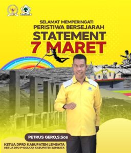 Meski Jauh Dari “Selebrasi” 7 Maret Tetaplah Istimewa Bagi Ketua DPRD Lembata