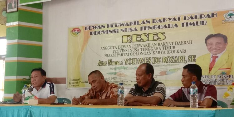 Camat Ile Bura Buka Forum Reses DPRD Provinsi NTT di Lewotobi