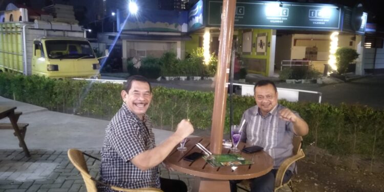 Ketua Umum Relawan MITRA GANJAR Goris Lewoleba Audiensi Ketua Dewan Pembina Relawan MITRA GANJAR William Yani Wea di Jakarta