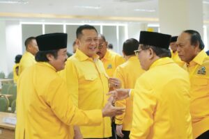 Hadiri Rakernas Partai Golkar, Ketua MPR Bamsoet Ajak Wujudkan Pemilu Damai dan Bahagia