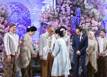 Presiden Jokowi, Wapres K.H Ma’ruf Amin dan Menhan Prabowo Subianto, Hadiri Nikah Putri Ketua MPR Bamsoet