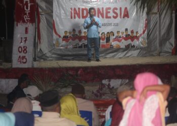 Puncak HUT RI Ke-78 Tahun di Pantai Nusantara Wowong