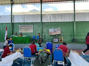 Sambut HUT TNI ke- 78, Kodim 1624/ Flotim Gelar Donor Darah
