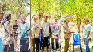 Gudep Pramuka SMKN Ile Boleng Bantu Korban Kebakaran di Sagu