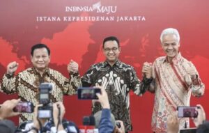 Survei LSJ : Prabowo-Gibran 40,2%, Ganjar-Mahfud 34,5%, Anies-Imin 19,3%