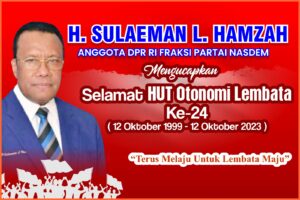 Sulaeman Hamzah : “24 Tahun Otonomi Lembata Masih Andalkan Transfer Dana Pusat”