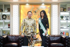 Terima Puteri Bumi Indonesia 2023, Ketua MPR Bamsoet Dukung Wenda Yunita Tarigan Mewakili Indonesia