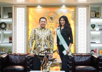 Terima Puteri Bumi Indonesia 2023, Ketua MPR Bamsoet Dukung Wenda Yunita Tarigan Mewakili Indonesia
