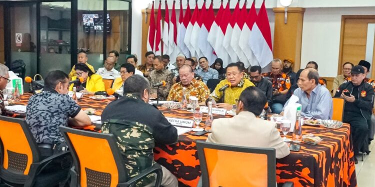 Ketua MPR Bamsoet Terima Aspirasi Kaji Ulang Hasil Amandemen UUD 1945 dari Berbagai Ormas Besar