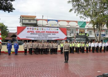 Gelar Pasukan “Operasi Lilin Seulawah ” Pengamanan Nataru di Aceh Barat