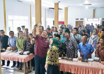 Bertemu Paguyuban Mantan Kades dan Perangkat Desa Banjarnegara, Ketua MPR RI Bamsoet Dorong Peningkatan Kemandirian Pangan
