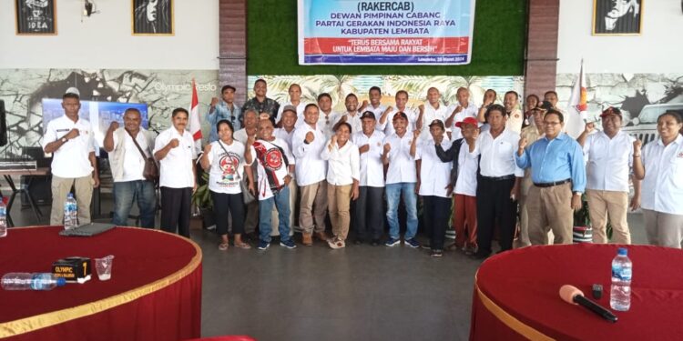 Rakercab Gerindra Komitmen Usung Vian Burin, Calon Bupati Lembata