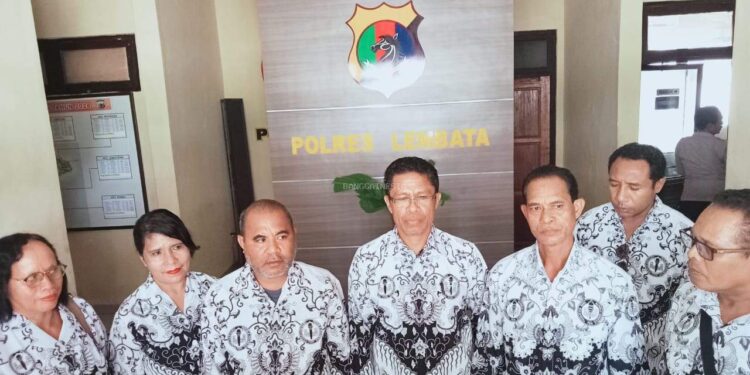 PGRI Lembata Bertemu Kapolres, Soal Kasus Penganiayaan Guru Dolu