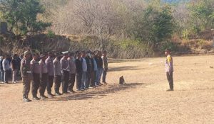 Polres Sikka Gelar Apel Simulasi Pengamanan Jelang Pilkada 2024