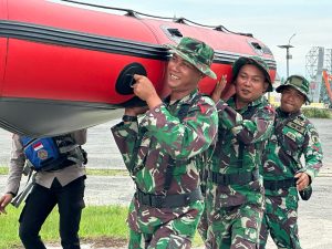 Kodim 0909/KTM  Latihan Penanggulangan Bencana Alam Banjir di Folder Ilham Maulana