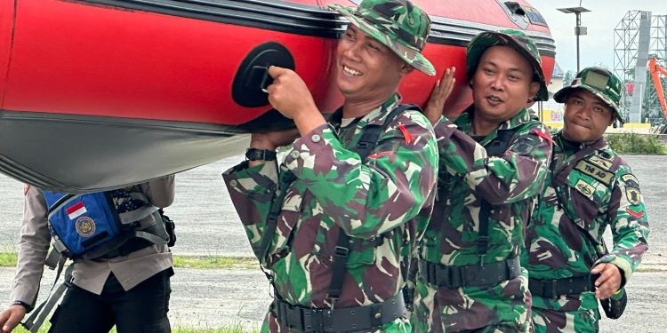 Kodim 0909/KTM  Latihan Penanggulangan Bencana Alam Banjir di Folder Ilham Maulana