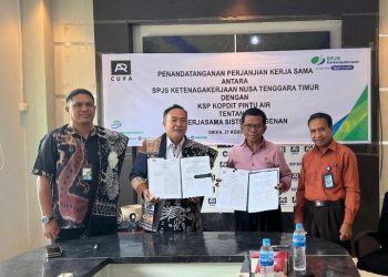 BPJS Ketenagakerjaan Sikka Teken Kerjasama dengan KSP Kopdit Pintu Air