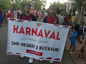 Keluarga Besar Spendu Buyasuri Gelar Carnaval Meriahkan HUT RI Ke-79