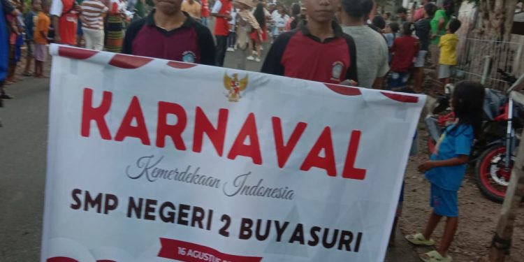 Keluarga Besar Spendu Buyasuri Gelar Carnaval Meriahkan HUT RI Ke-79