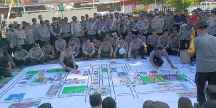 Jelang Pilkada 2024 Polres Sikka Gelar Latihan Taktis TFG