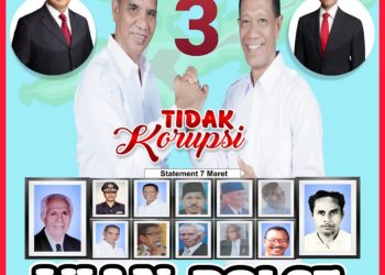 KPU Lembata Tetapkan Nomor Urut Enam Paslon : Nomor 3 Untuk Vian Burin-Polce Ruing