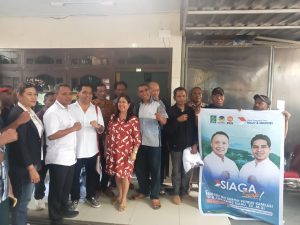 Cagub NTT Simon Petrus Kamlasi dan Cawagub Adrianus Garu kunjungi Sekretariat DPC Partai Garuda Demisioner di Maumere
